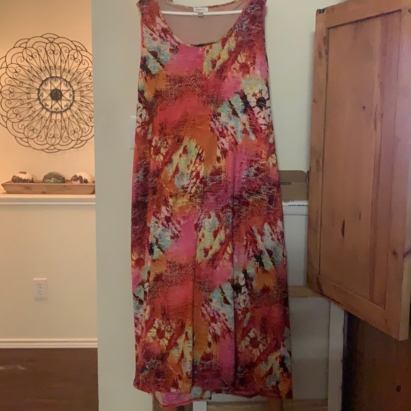 Floral abstract maxi dress - Picture 1 of 3